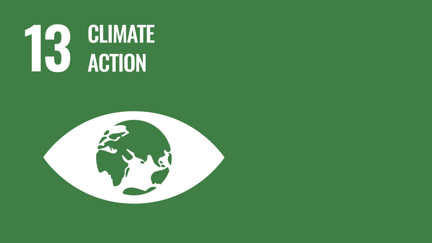 Symbol for the thirteenth of the United Nations Sustainable Development Goals: Climate action.