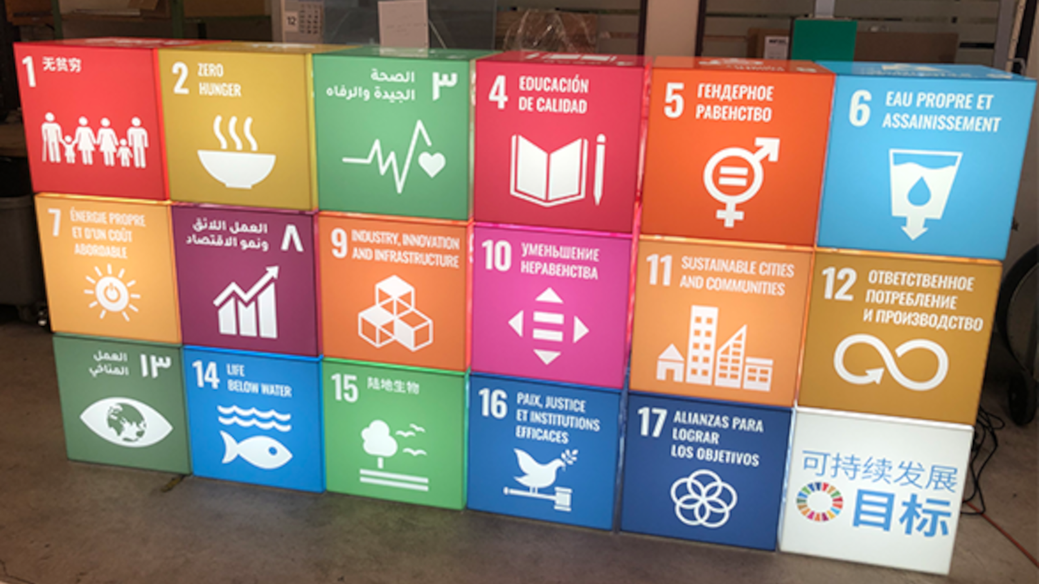 SDG light cube (approx. 45x45x45 cm) 