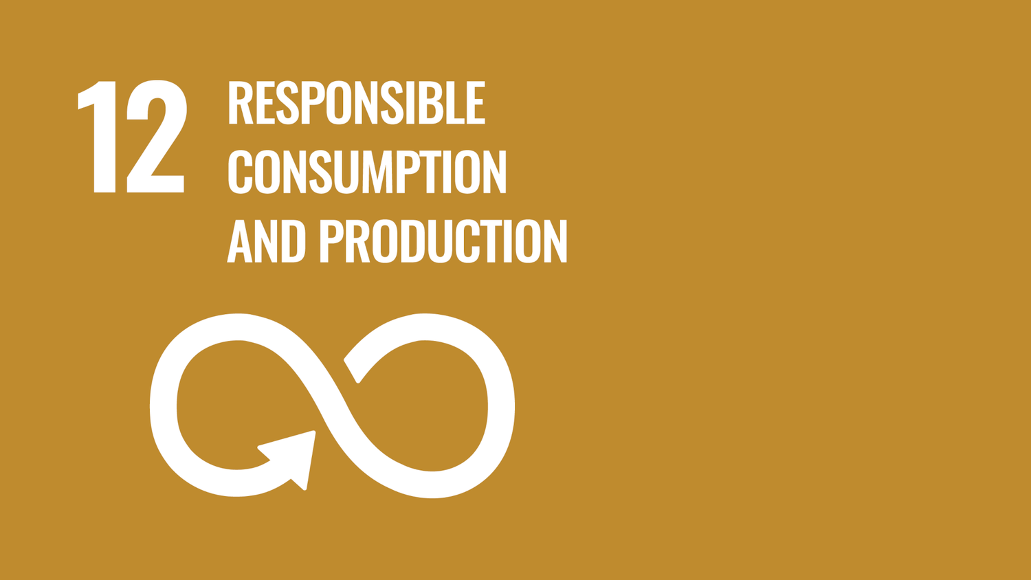 Symbol for the twelfth of the United Nations Sustainable Development Goals: Responsible consumption and production.