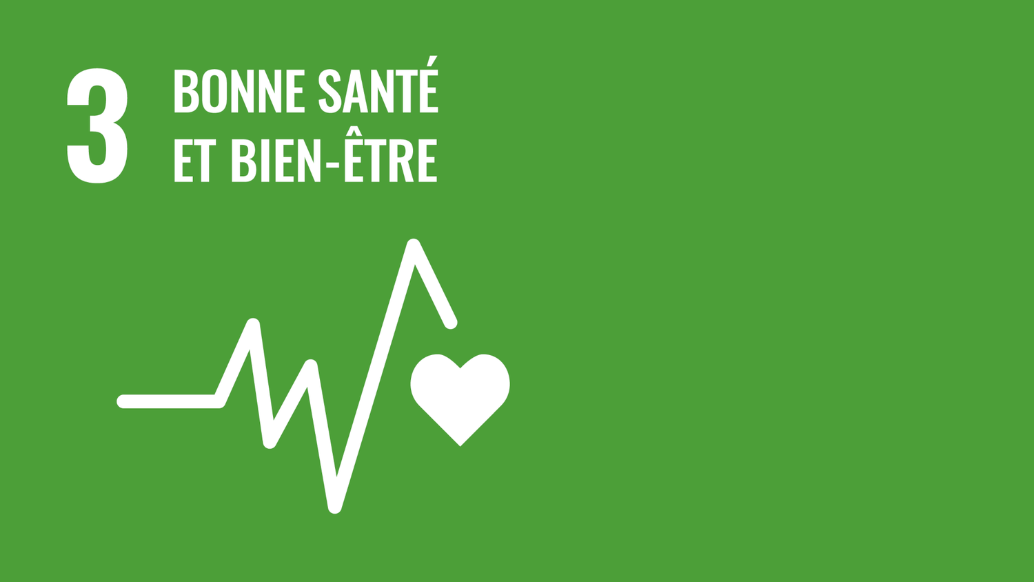 Symbole de l’objectif 3 des Objectifs de développement durable des Nations Unies : bonne santé et bien-être