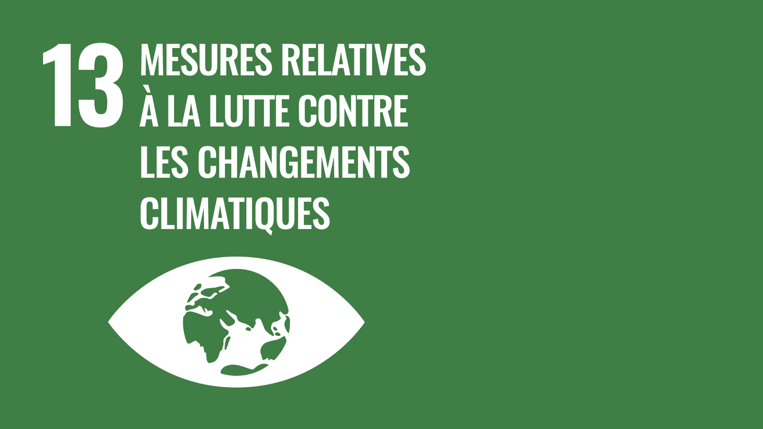 Symbole de l’objectif 13 des Objectifs de développement durable des Nations Unies : mesures relatives à la lutte contre les changements climatiques