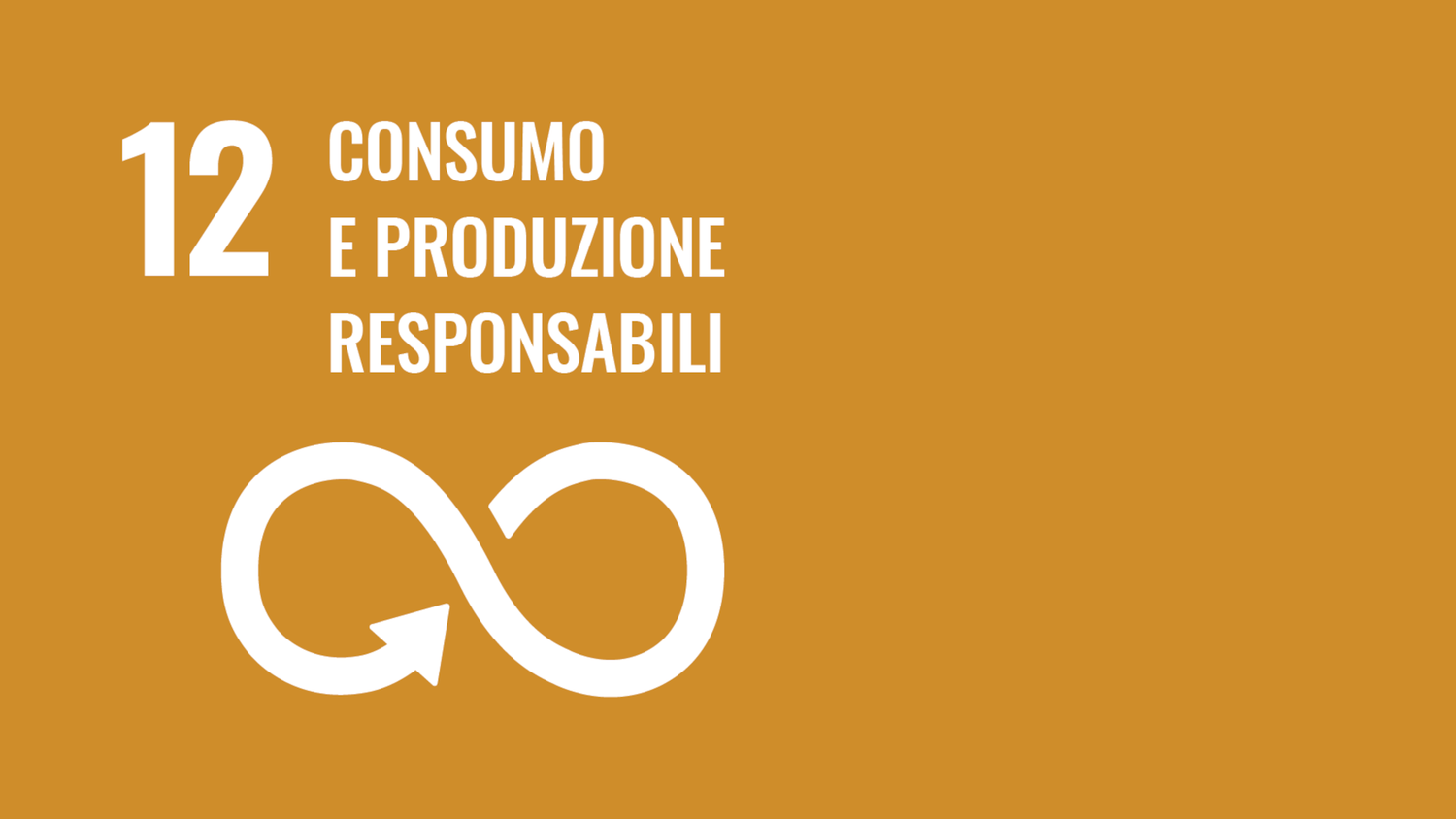 Simbolo del dodicesimo obiettivo di sviluppo sostenibile delle Nazioni Unite (Sustainable Development Goals): Consumo e produzione responsabili